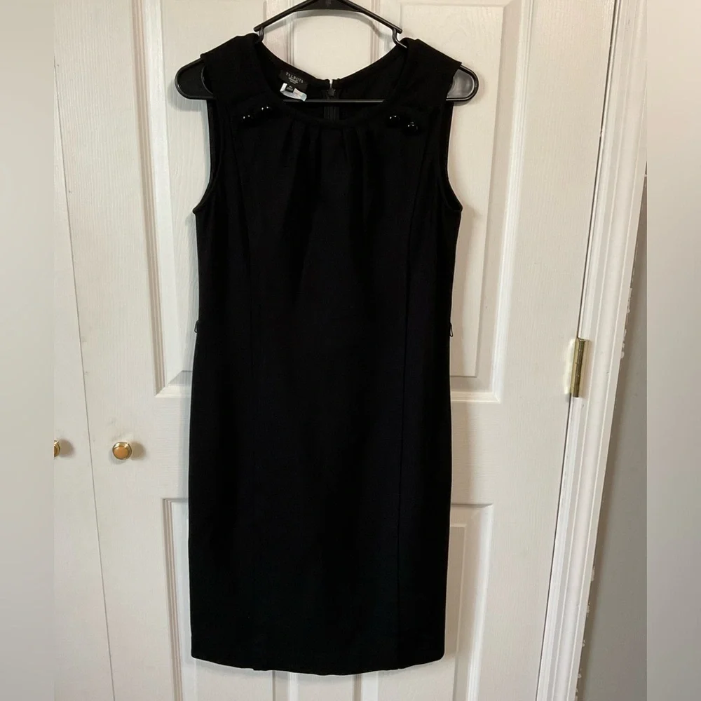Talbots dress. Black. Sleeveless. Size 8